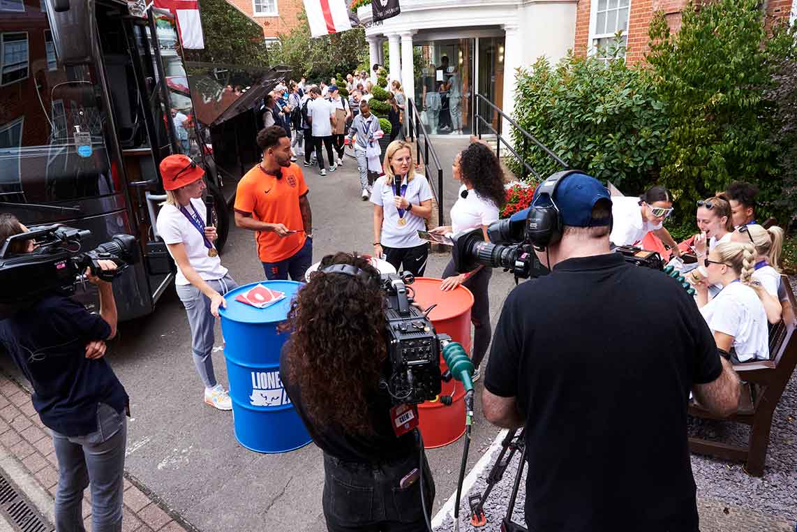 Vivid Broadcast - Case Study - The FA 'Lionesses Live' 2022